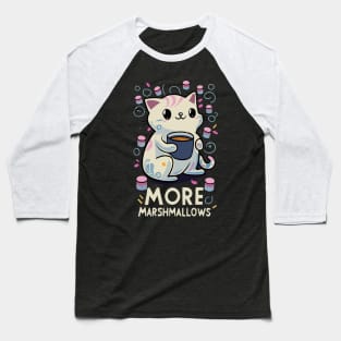 More marshmallows Kitty Baseball T-Shirt